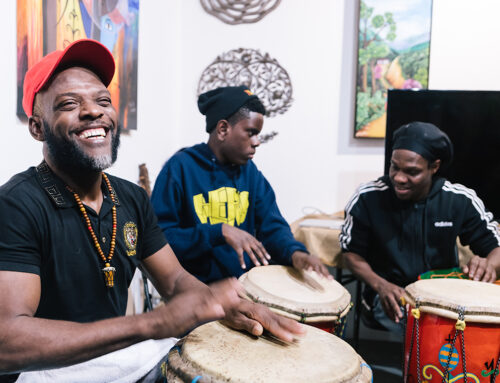 Junior Racine Mapou & Markus Schwartz Drum for 2024’s first Mizik Ayiti! First Thursdays